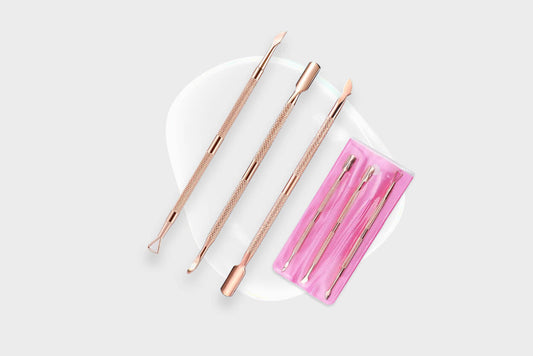 Double-Sided Cuticle Pusher & Peeler Set 3pcs